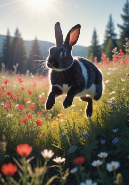Rabbit in a field representing small mammal transportation in Charlotte, NC