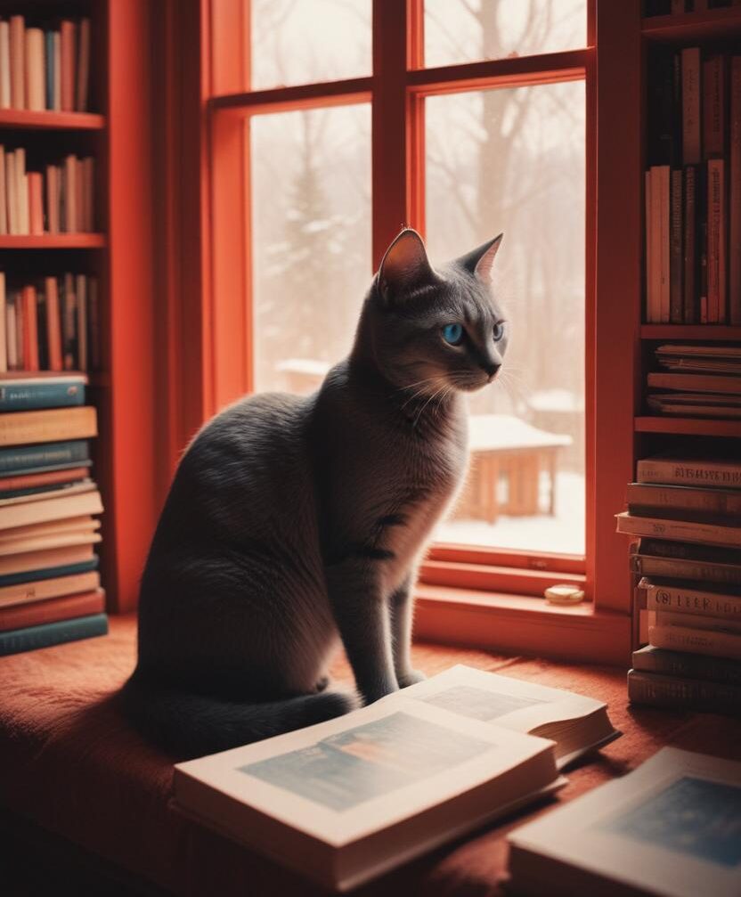 Cat sitting by a window at home in Phoenix, AZ, representing cat transportation planning