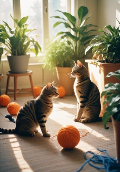 Cat transportation services with indoor cats prepared for relocation
