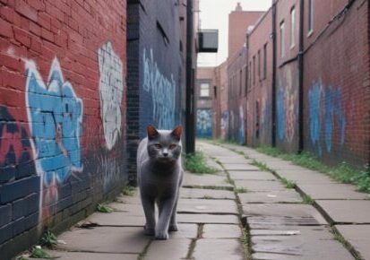 Cat walking in urban Sacramento area representing local pet transportation planning