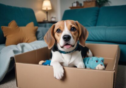 Dog transportation and relocation services in New Orleans with travel crate preparation