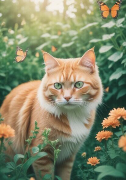 Cat transportation planning in Seattle, Washington – orange cat outdoors representing pet travel preparation