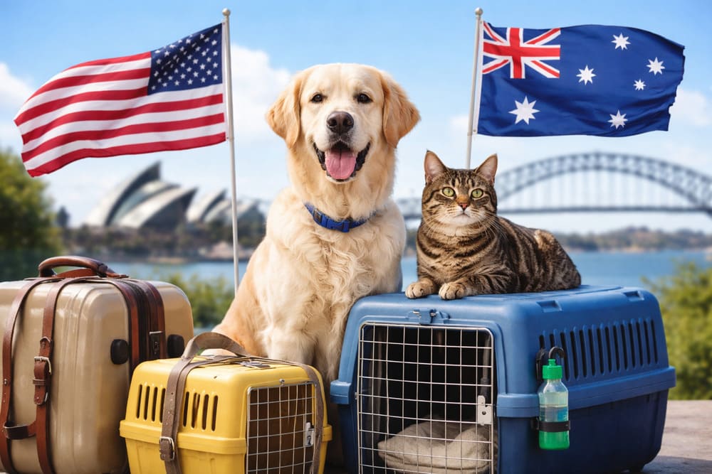 Pet Shipping from USA to Australia