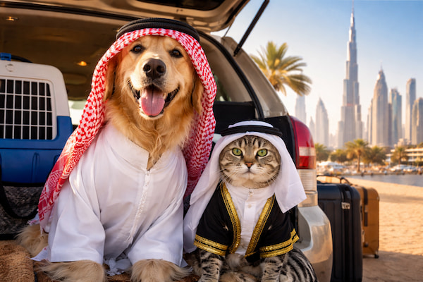 usa to United Arab Emirates pet shipping services