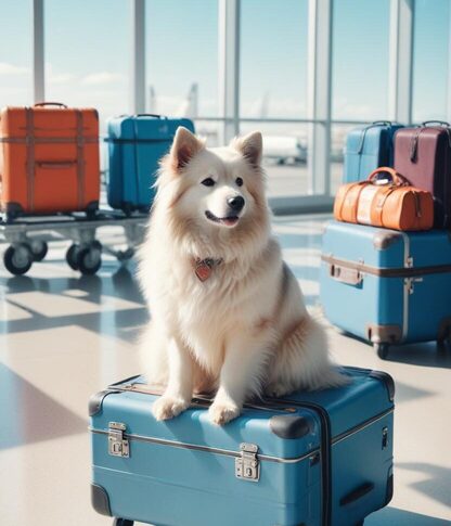 Dog relocation in Fort Lauderdale with pet traveling through the airport