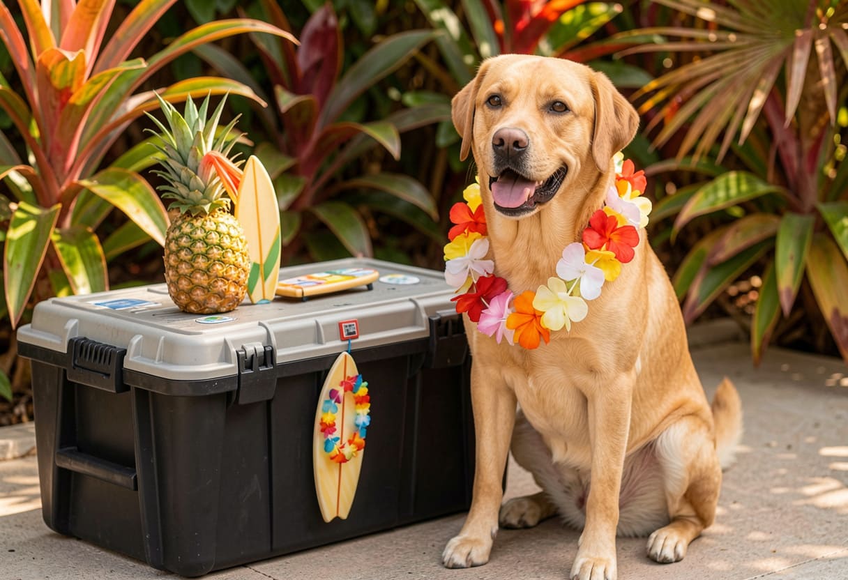 Labrador ready for pet relocation to Hawaii