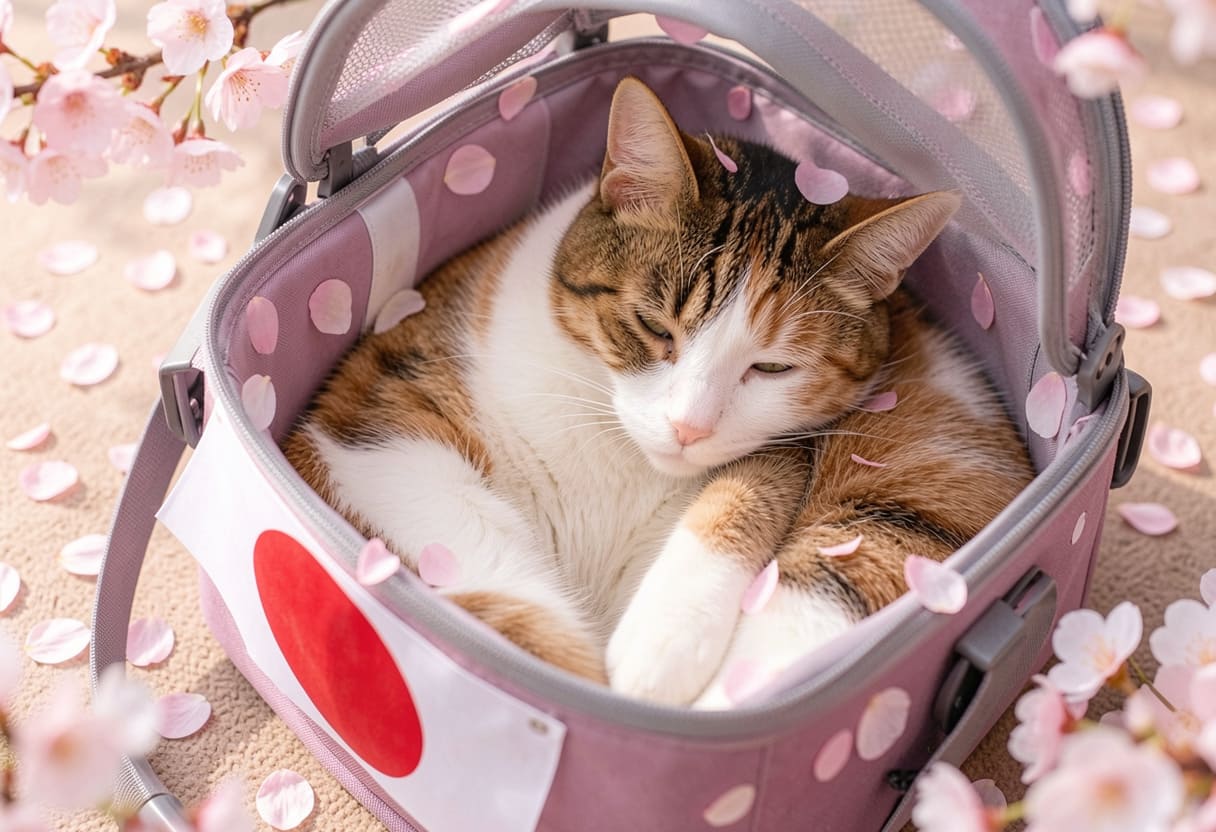 Cat ready for a USA to Japan pet move