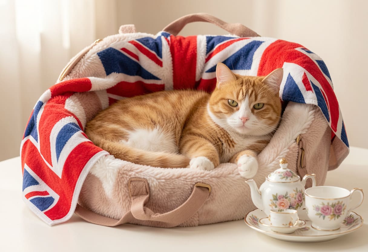 Cat ready for a USA to UK pet move