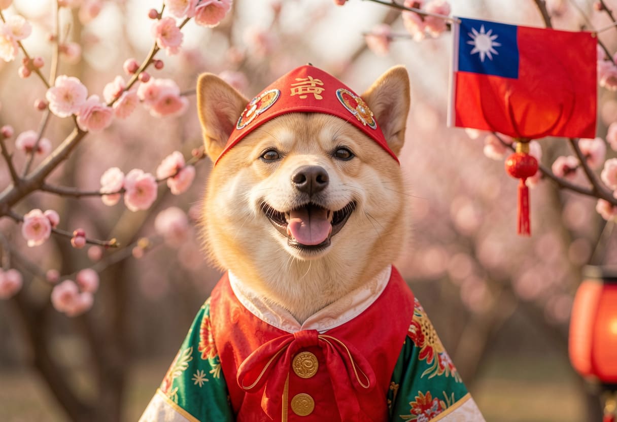 Dog ready for pet relocation from the USA to Taiwan